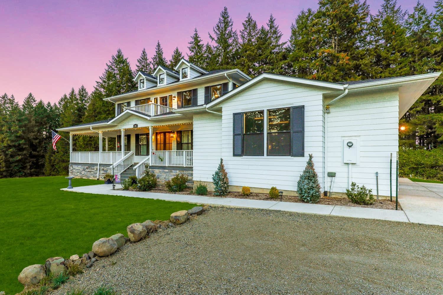 Completed custom dream home in Oregon