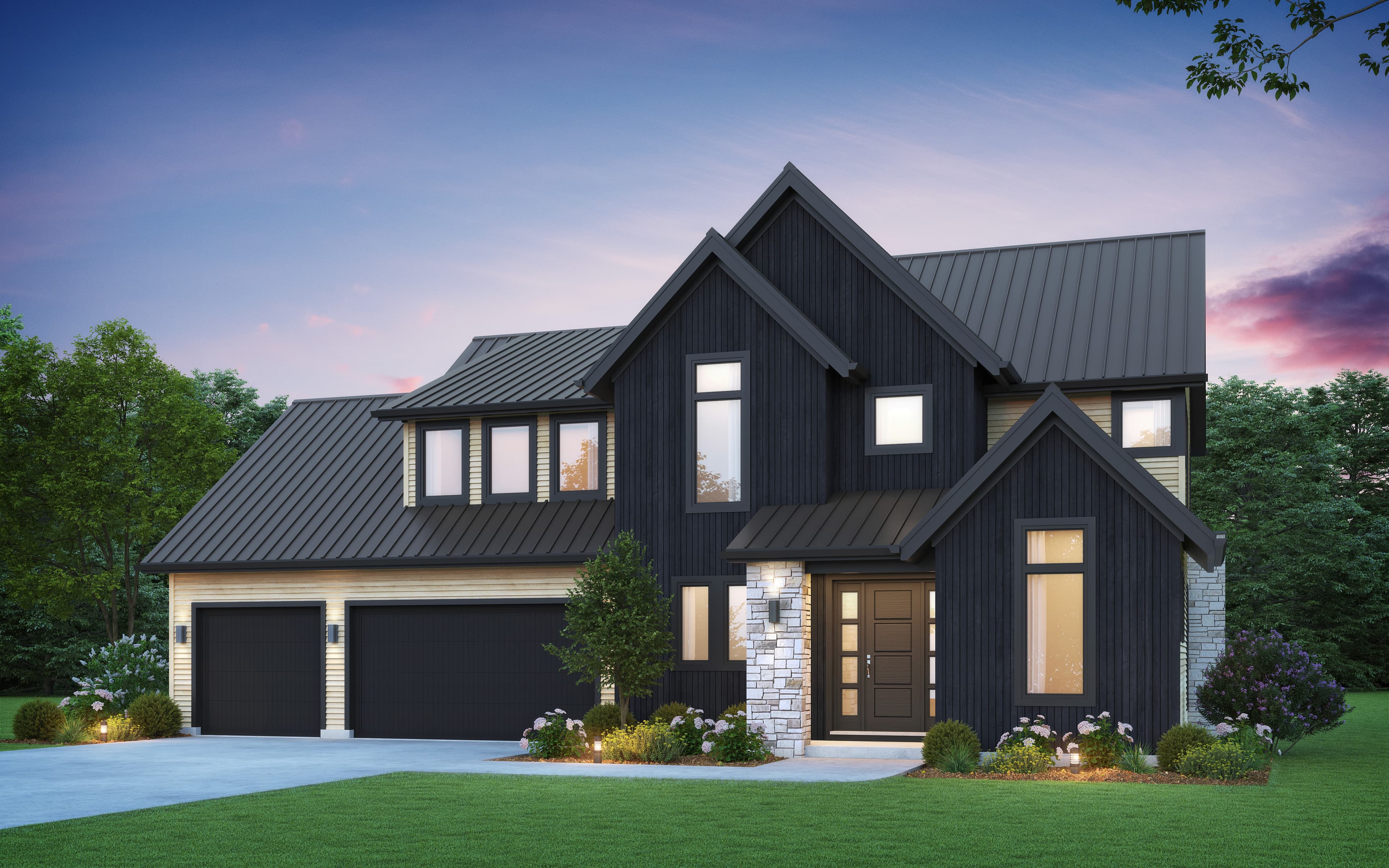 Yamhill custom home exterior