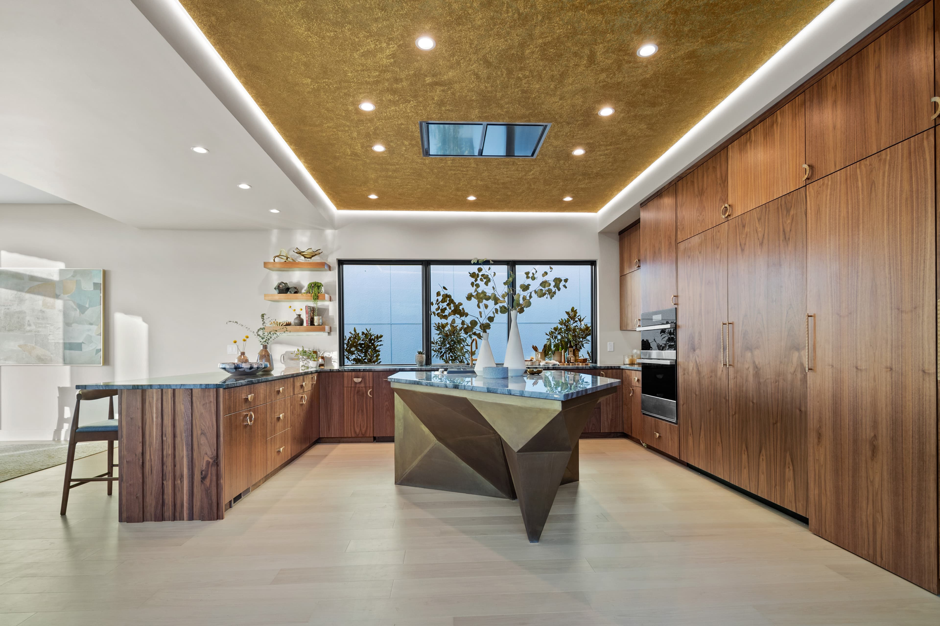 Silk plaster finish in the Creekside Homes Street of Dreams home