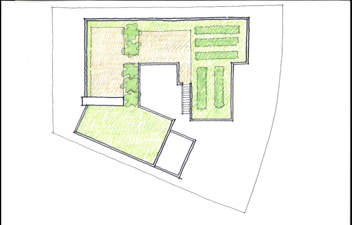 Landscape woven through the site plan